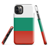 Bulgaria България Bulgarian Flag iPhone Case 15 14 13 12 11 Pro Max Plus Mini Tough Fitted Hard Protective Shell Glossy Rubber Phone Case