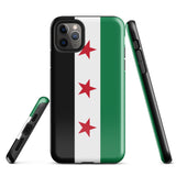 Funda para iPhone 15, 14, 13, 12 y 11 Pro Max Plus Mini con la bandera de Siria gratis Ideas de regalo Mapa del país Horizonte Regalo para ella Ideas para él Recuerdo de viaje