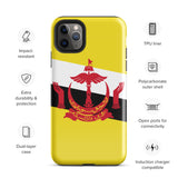 Brunei Bruneian Flag iPhone Case 15 14 13 12 11 Pro Max Plus Mini Gift Travel Souvenir