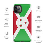 Burundi Burundian Flag iPhone Case 15 14 13 12 11 Pro Max Plus Mini Gift Travel Souvenir