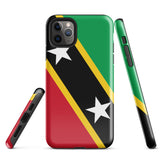 St Kitts & Nevis Flag iPhone Case 15 14 13 12 11 Pro Max Plus Mini Gift Travel Souvenir