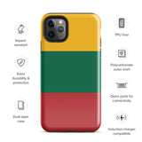 Lithuania Lietuva Lithuanian Flag iPhone Case 15 14 13 12 11 Pro Max Plus Mini Gift Travel Souvenir