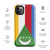 Comoros Flag iPhone Case 15 14 13 12 11 Pro Max Plus Mini Gift Travel Souvenir