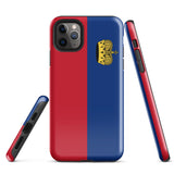 Liechtenstein Liechtensteiner Flag iPhone Case 15 14 13 12 11 Pro Max Plus Mini Gift Travel Souvenir