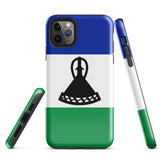 Lesotho Basotho Flag iPhone Case 15 14 13 12 11 Pro Max Plus Mini Gift Travel Souvenir