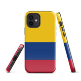 Colombia Colombian Flag  iPhone 15 14 13 12 11 Pro Max Plus Mini Phone Case iPhone Tough Rugged Protective iPhone case