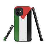 Funda para iPhone con la bandera de Palestina 15, 14, 13, 12 y 11 Pro Max Plus Mini Ideas para regalos Mapa del país Horizonte Regalos para ella Ideas para él