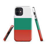 Bulgaria България Bulgarian Flag iPhone Case 15 14 13 12 11 Pro Max Plus Mini Tough Fitted Hard Protective Shell Glossy Rubber Phone Case