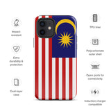 Malaysia Malaysian Flag iPhone Case 15 14 13 12 11 Pro Max Plus Mini Gift Travel Souvenir