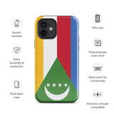 Comoros Flag iPhone Case 15 14 13 12 11 Pro Max Plus Mini Gift Travel Souvenir