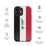 Iraq Iraqi Flag iPhone Case 15 14 13 12 11 Pro Max Plus Mini Travel Souvenir Tourist Beach Lover Food Destination Patriot Gifts