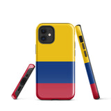 Colombia Colombian Flag  iPhone 15 14 13 12 11 Pro Max Plus Mini Phone Case iPhone Tough Rugged Protective iPhone case