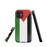 Funda para iPhone con la bandera de Palestina 15, 14, 13, 12 y 11 Pro Max Plus Mini Ideas para regalos Mapa del país Horizonte Regalos para ella Ideas para él