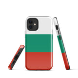 Bulgaria България Bulgarian Flag iPhone Case 15 14 13 12 11 Pro Max Plus Mini Tough Fitted Hard Protective Shell Glossy Rubber Phone Case