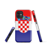 Croatia Croatian Flag iPhone Case 15 14 13 12 11 Pro Max Plus Mini Gift Ideas Country Map Skyline Gift For Her Him Ideas Travel  Souvenir