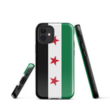 Funda para iPhone 15, 14, 13, 12 y 11 Pro Max Plus Mini con la bandera de Siria gratis Ideas de regalo Mapa del país Horizonte Regalo para ella Ideas para él Recuerdo de viaje