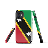 St Kitts & Nevis Flag iPhone Case 15 14 13 12 11 Pro Max Plus Mini Gift Travel Souvenir