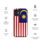 Malaysia Malaysian Flag iPhone Case 15 14 13 12 11 Pro Max Plus Mini Gift Travel Souvenir