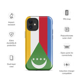 Comoros Flag iPhone Case 15 14 13 12 11 Pro Max Plus Mini Gift Travel Souvenir