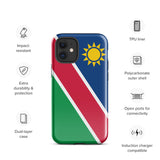 Namibia Namibian Flag iPhone Case 15 14 13 12 11 Pro Max Plus Mini Gift Travel Souvenir