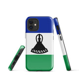 Lesotho Basotho Flag iPhone Case 15 14 13 12 11 Pro Max Plus Mini Gift Travel Souvenir