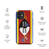 Eswatini Flag iPhone Case 15 14 13 12 11 Pro Max Plus Mini Gift Travel Souvenir