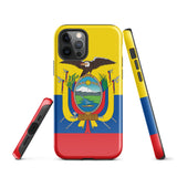 Ecuador Ecuadorian Flag iPhone 15 14 13 12 11 Pro Max Plus Mini Phone Case iPhone Tough Rugged Protective iPhone case