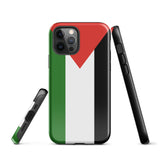 Funda para iPhone con la bandera de Palestina 15, 14, 13, 12 y 11 Pro Max Plus Mini Ideas para regalos Mapa del país Horizonte Regalos para ella Ideas para él