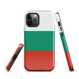 Bulgaria България Bulgarian Flag iPhone Case 15 14 13 12 11 Pro Max Plus Mini Tough Fitted Hard Protective Shell Glossy Rubber Phone Case