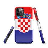 Croatia Croatian Flag iPhone Case 15 14 13 12 11 Pro Max Plus Mini Gift Ideas Country Map Skyline Gift For Her Him Ideas Travel  Souvenir