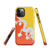 Bhutan Bhutanese Flag iPhone Case 15 14 13 12 11 Pro Max Plus Mini Gift Travel Souvenir