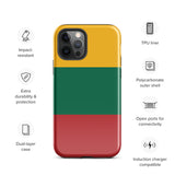 Lithuania Lietuva Lithuanian Flag iPhone Case 15 14 13 12 11 Pro Max Plus Mini Gift Travel Souvenir