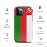 Oman Omani Flag iPhone Case 15 14 13 12 11 Pro Max Plus Mini Gift Travel Souvenir