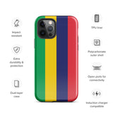 Mauritius Mauritian Flag iPhone Case 15 14 13 12 11 Pro Max Plus Mini Gift Travel Souvenir