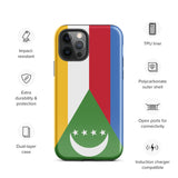 Comoros Flag iPhone Case 15 14 13 12 11 Pro Max Plus Mini Gift Travel Souvenir