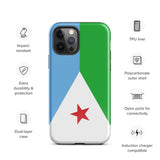 Djibouti Djiboutian Flag iPhone Case 15 14 13 12 11 Pro Max Plus Mini Gift Travel Souvenir