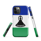 Lesotho Basotho Flag iPhone Case 15 14 13 12 11 Pro Max Plus Mini Gift Travel Souvenir