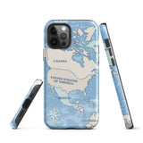 World map travelling North America iPhone Case 15 14 13 12 11 Pro Max Plus Mini Gift Travel Souvenir