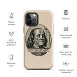 Benjamin franklin iPhone Case 15 14 13 12 11 Pro Max Plus Mini Gift Travel Souvenir Personalized Custom City Name