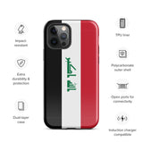 Iraq Iraqi Flag iPhone Case 15 14 13 12 11 Pro Max Plus Mini Travel Souvenir Tourist Beach Lover Food Destination Patriot Gifts