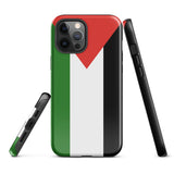 Funda para iPhone con la bandera de Palestina 15, 14, 13, 12 y 11 Pro Max Plus Mini Ideas para regalos Mapa del país Horizonte Regalos para ella Ideas para él