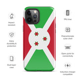 Burundi Burundian Flag iPhone Case 15 14 13 12 11 Pro Max Plus Mini Gift Travel Souvenir