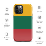 Lithuania Lietuva Lithuanian Flag iPhone Case 15 14 13 12 11 Pro Max Plus Mini Gift Travel Souvenir