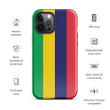 Mauritius Mauritian Flag iPhone Case 15 14 13 12 11 Pro Max Plus Mini Gift Travel Souvenir