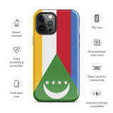 Comoros Flag iPhone Case 15 14 13 12 11 Pro Max Plus Mini Gift Travel Souvenir