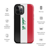 Iraq Iraqi Flag iPhone Case 15 14 13 12 11 Pro Max Plus Mini Travel Souvenir Tourist Beach Lover Food Destination Patriot Gifts