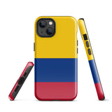 Colombia Colombian Flag  iPhone 15 14 13 12 11 Pro Max Plus Mini Phone Case iPhone Tough Rugged Protective iPhone case