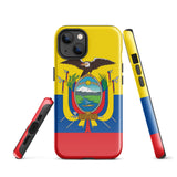 Ecuador Ecuadorian Flag iPhone 15 14 13 12 11 Pro Max Plus Mini Phone Case iPhone Tough Rugged Protective iPhone case