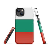 Bulgaria България Bulgarian Flag iPhone Case 15 14 13 12 11 Pro Max Plus Mini Tough Fitted Hard Protective Shell Glossy Rubber Phone Case