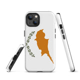 Cyprus Cypriot Flag iPhone Case 15 14 13 12 11 Pro Max Plus Mini Gift Ideas Country Map Skyline Gift For Her Him Ideas Travel  Souvenir